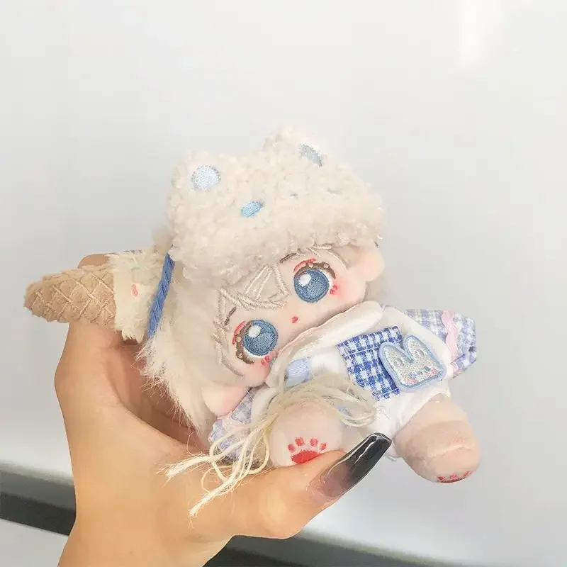 Milk candy rabbit 10cm baby clothes cute cotton doll clothes pajamas with eye mask set 4