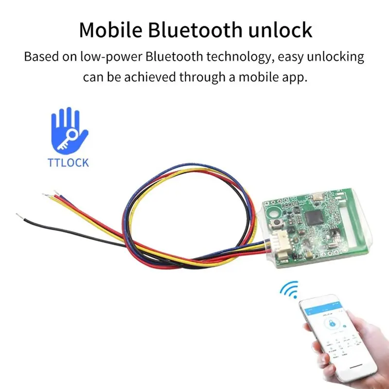 B03B-APP 제어 스마트 전자 도어 잠금 스위치 TTLOCK 천장 잠금 해제 모듈 용 블루투스 스마트 홈 스위치 모듈 SN9243