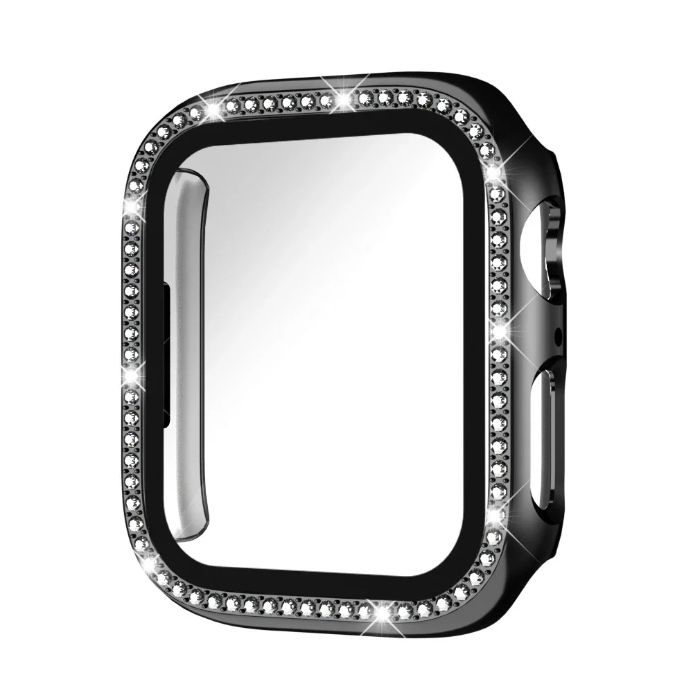 Luxurious Bling Bumper Screen Protector with Diamond Case & Glass
