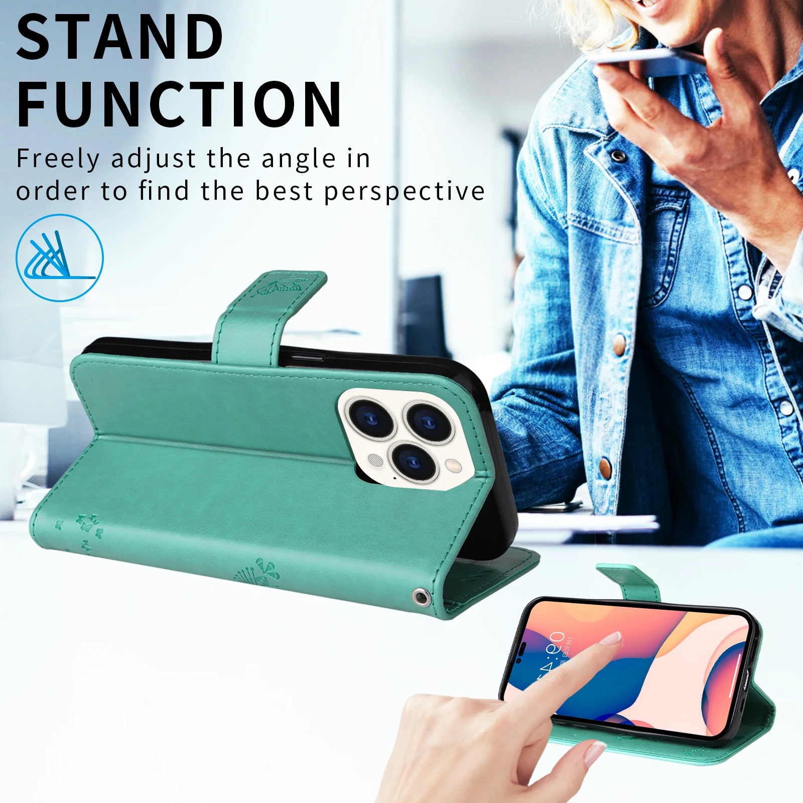 Shockproof Flip Magnetic Wallet Leather Phone Case - Skin Friendly Cover