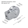 Pulley Wheel Sturdy Professional Pulley Block Load 0.3Tons Single Pulley Block Heavy Duty Rotating Pulley Roller Lifting 1