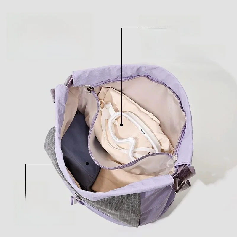 대용량 수영 가방 습식 및 건식 분리 방수 가방(신발 칸막이 및 어린이용 배낭 포함) 남녀공용