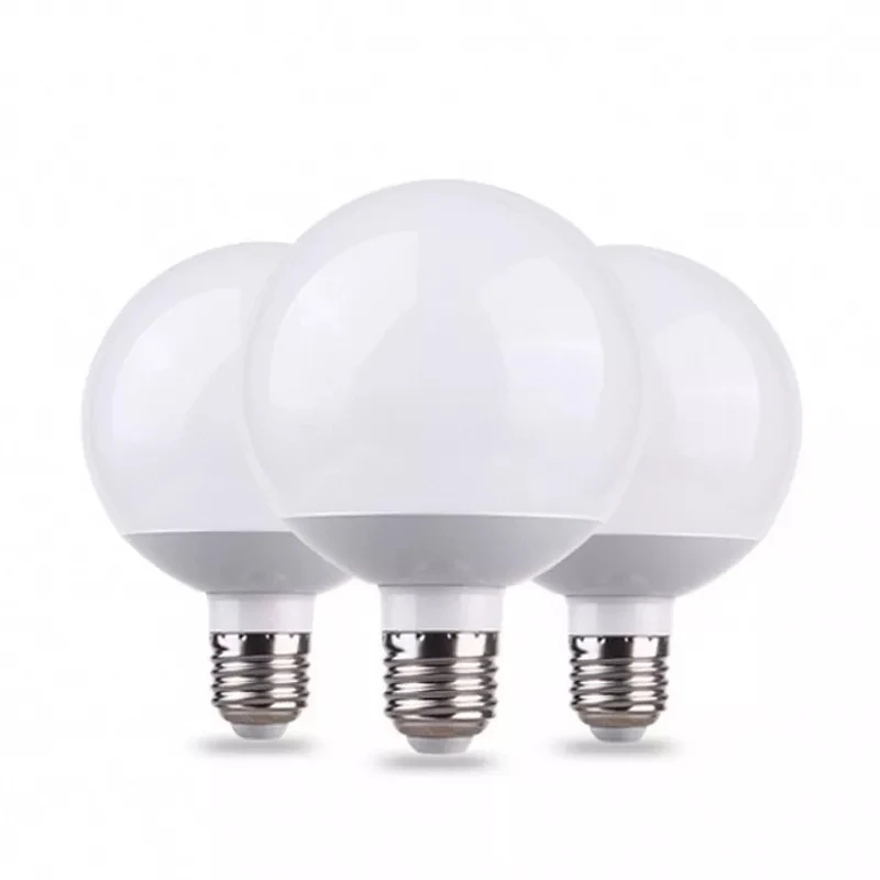 글로브 LED 전구, 따뜻한 일광 화이트 램프, 5000K 45W, 9W 12W 15W, 침실 화장실 거울용