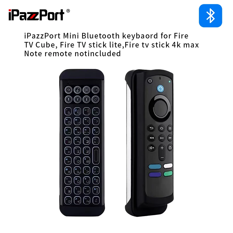 Mini Tastiera Wireless Bluetooth Ipazzport Con Controllo Del Manicotto In Silicone Per Firestick/Max/Lite/Cube Echo Show 15