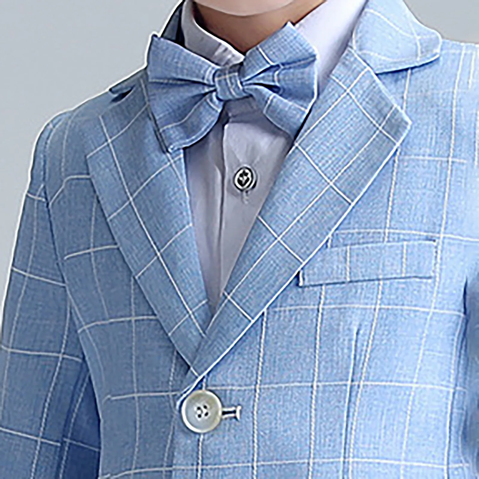 Classic Kids Piano Clothing Sets Formal Checkered Baby Boy Wedding Suits Dresses Children Festive Costume Elegant School Uniform