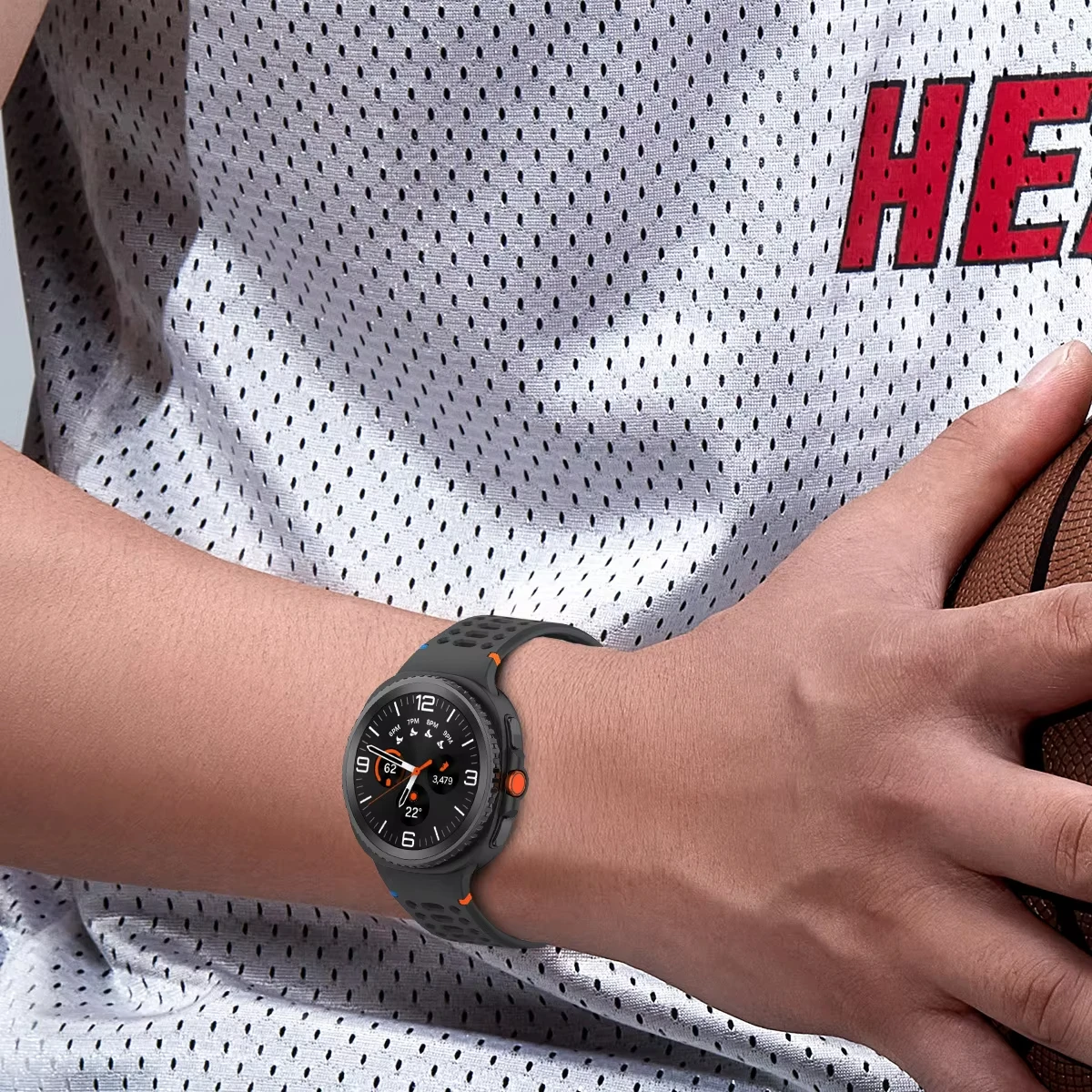 Breathable Magnetic Silicone Sport Watch Band - Lightweight and Unisex Design