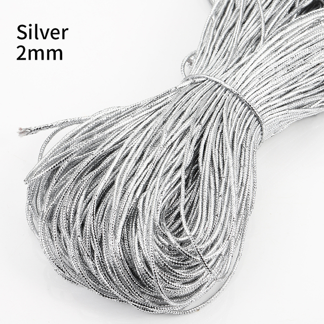 Rope Gold Silver Cord Gift Packing String Beading Thread for Jewelry Making DIY Braid Bracelet Tag Line Labels Mark Lanyard
