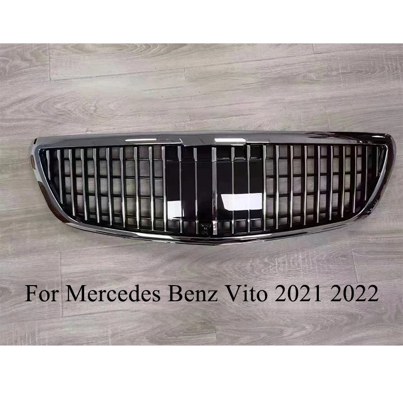 クロームシルバーバーメイクランクスタイルのグリル,メルセデスベンツV