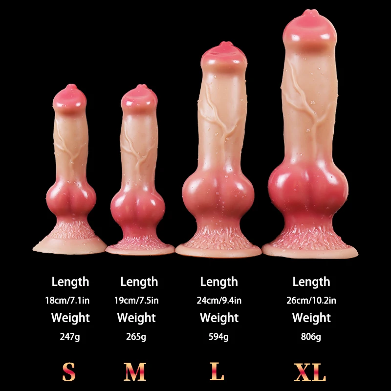 Dog Dildo/Huge Dildo Animal Realistic Penis with Suction Cup Big Butt Plug Giant Monster Cock Dick Adults Supplies for Men Women sex toys