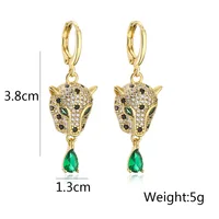 Vintage Hip-hop Women Drop Earrings,High Quality Leopard Pendant Earrings Party Wendding Gift Jewelry - Image 6