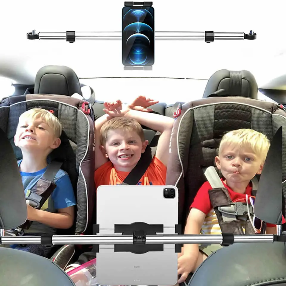 Tablet Suporte no Carro para Ipad Pro 12.9 Titular do Carro Encosto de Cabeça Tablet Montagem Braçadeira para Samsung Galaxy Tab s7 Mais 13 - Imagem 2
