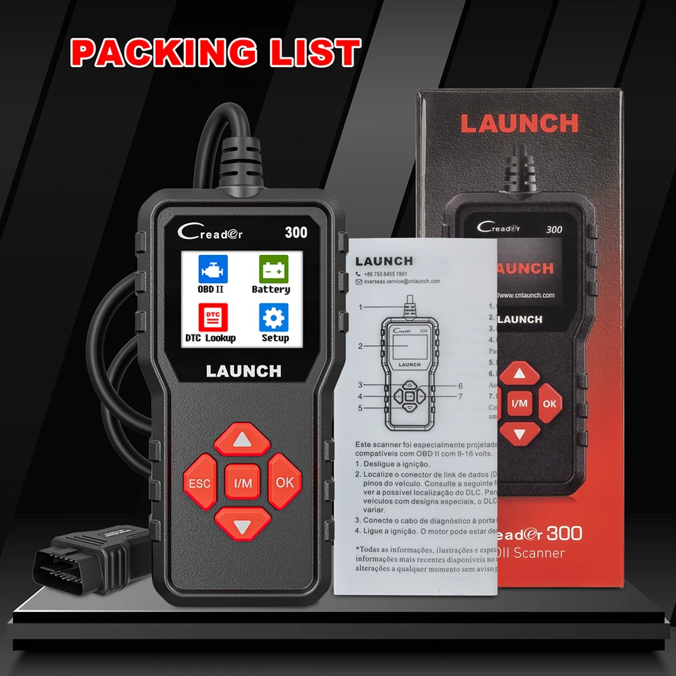 Launch X431 CR300 OBD2 Scanner Diagnostic Tool