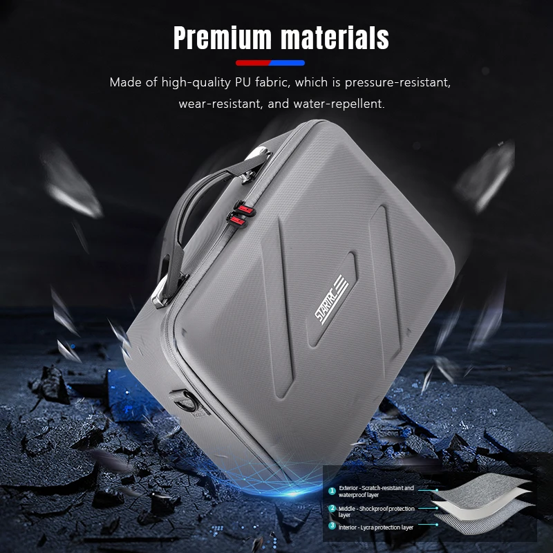 STARTRC Carrying Case PU Portable Storage Bag Shoulder Bag Handbag For DJI RC 2/RC-N3 Remote Controller Accessories For DJI drone remote case