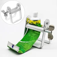 Toothpaste Squeezer Tooth Paste Holder Household Bathroom Tools Tube Cosmetics Facial Cleanser Rolling Squeezing Dispenser 2