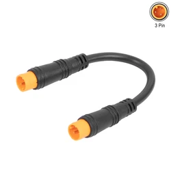 Waterproof Electric Bicycle Extension Wire for E-Bike Display and Thumb Throttle (Male Male)