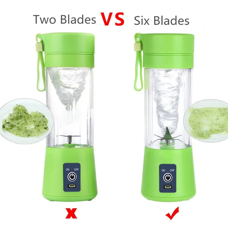 Portable Juicer Blender Mobile Bottle Botella Batidora Licuadora USB  Portatil Frullatore Juice Squeezer Maker Extractor Machine - AliExpress