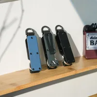 Metal Keys Fob with Clip Holds 2-6 Keys Bag Multi-function Modern Key Case Holder for Keys Less Than 6.2cm with Screwdriver 1