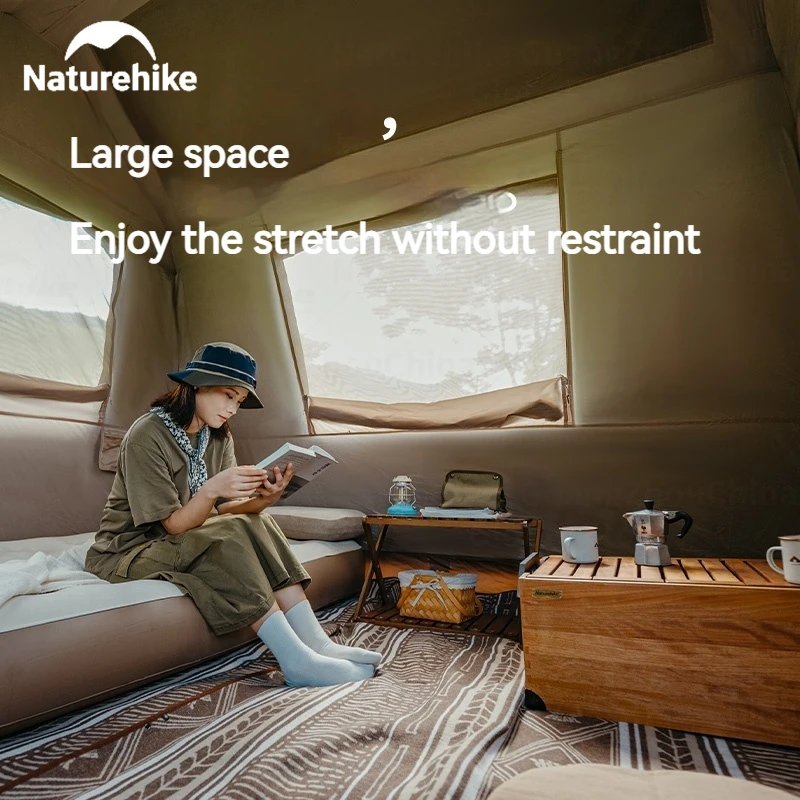 Naturehike Village 6.0 Quick Opening Tent Waterproof Black Coating Sunscreen Automatic Tent Camping Outdoor Travel Portable
