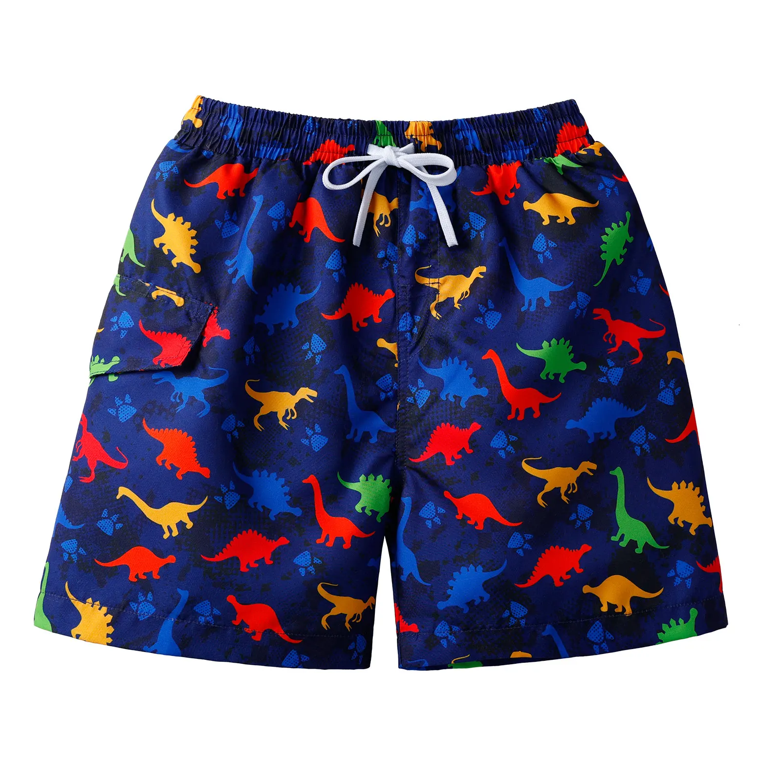BAOHULU Kids Swimsuit Teens Swim Shorts Cartoon Print Swimming Trunks Boys Summer Swimwear Beach Shorts Surfing Suit