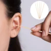 Wood Ear Wax Removal Kit Ear Pick Tools Curette Cleaner Reusable Bamboo Remover Cleansing Tool Set 4