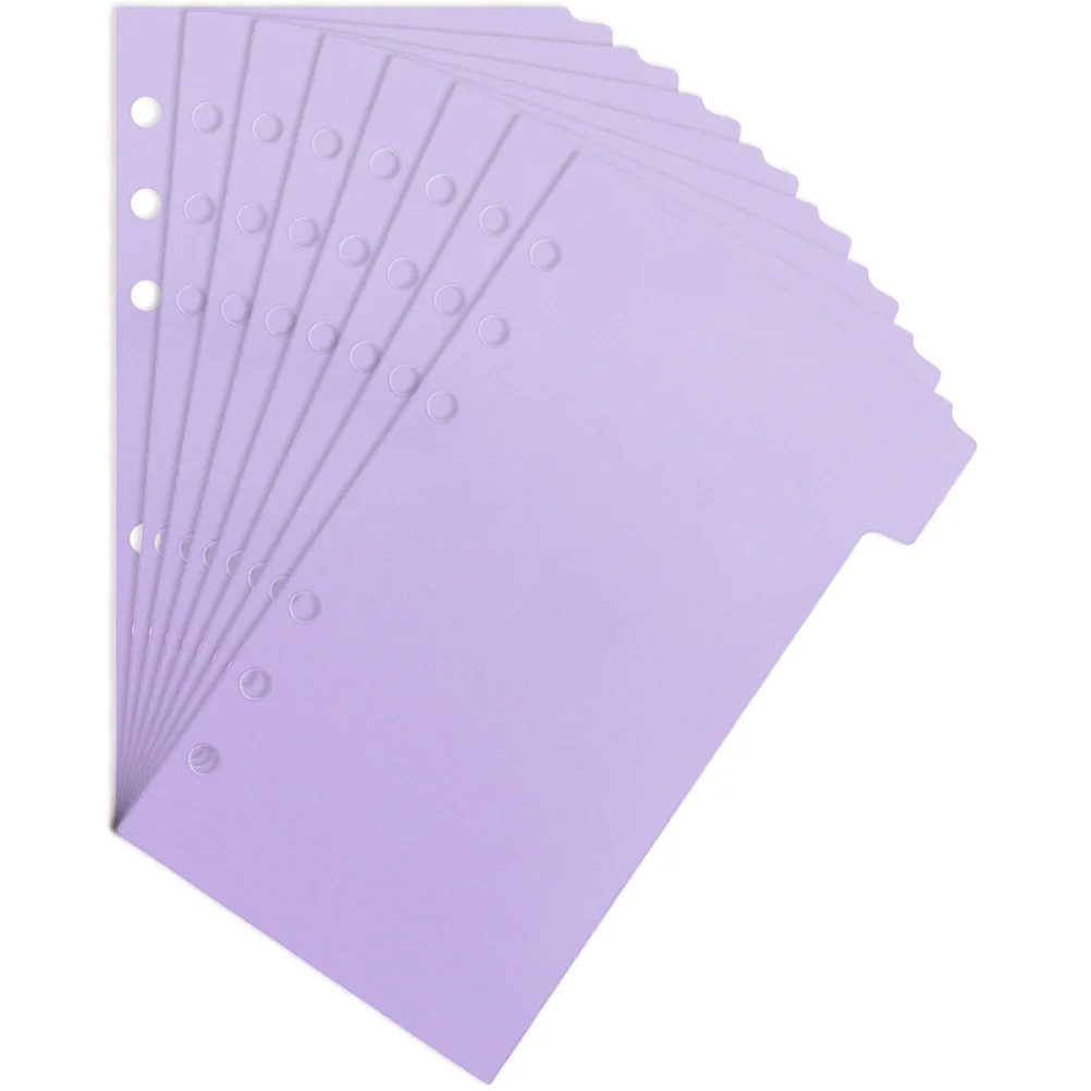 

6 Pcs Notebook Index Paper Loose-leaf Separator Page 6-hole Partition Notepad Markers Pads Dividers Colored Tabs