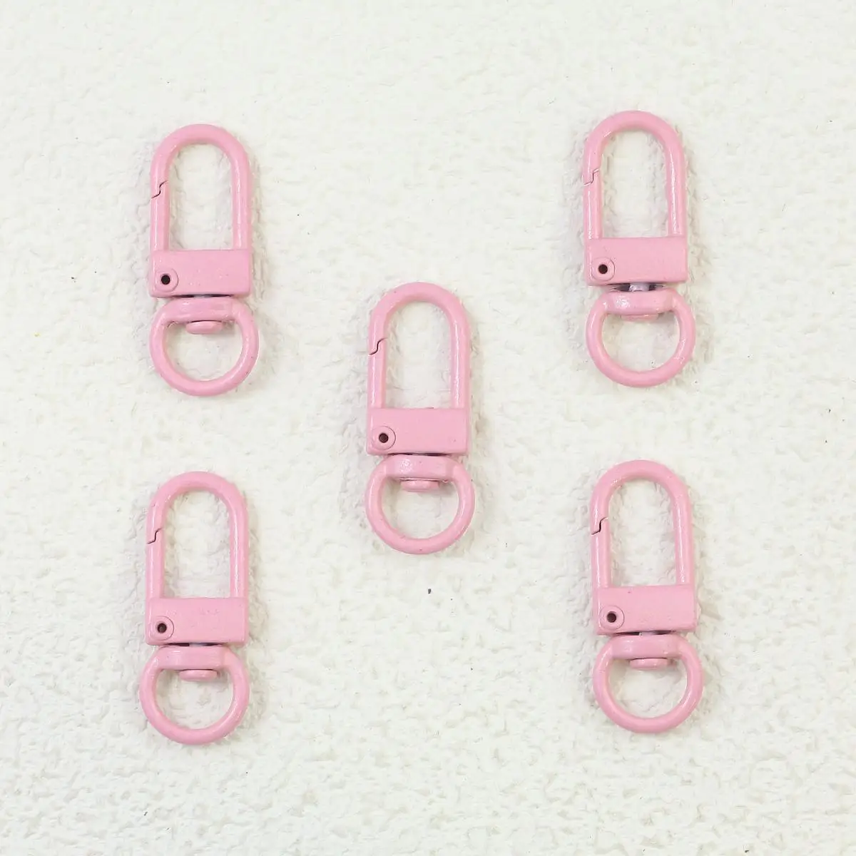 Colorful Macaron Keychain Clasps – Set of 10 for DIY Jewelry Accessories
