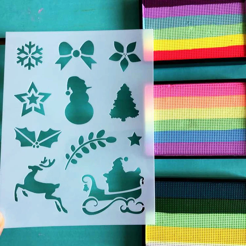 High Quality Plastic Face Painting Stencil Glitter Tattoo Reusable Temporary Tattoo Templates Body Painting Supplies 4