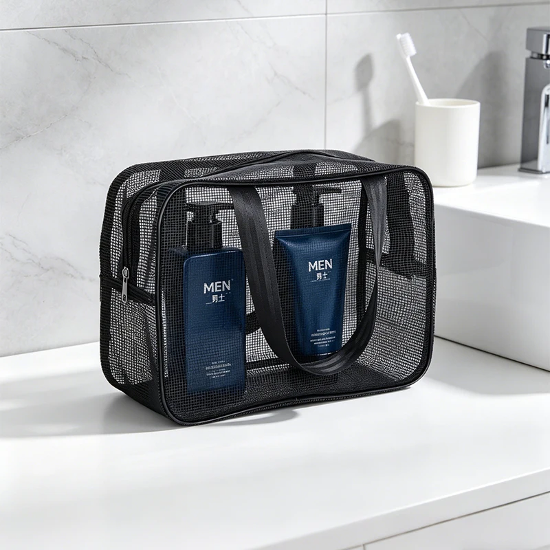 Multipurpose Mesh Shower Caddy Tote - Large Capacity Portable Toiletry Organizer