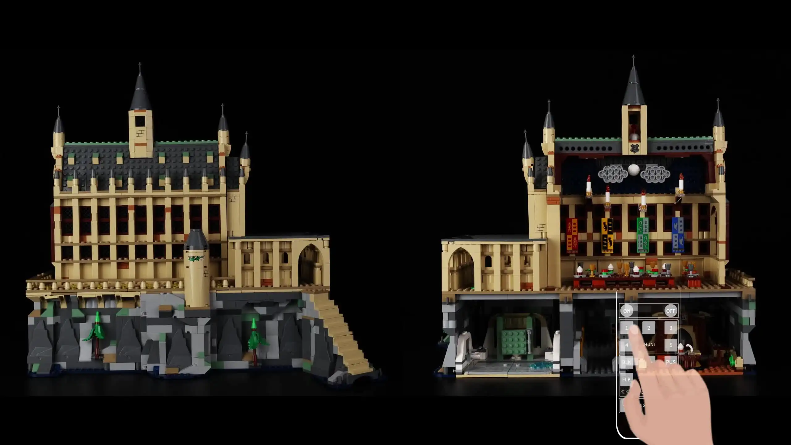 Комплект светодиодных фонарей для 76435 Замок Хогвартса: Великий зал DIY