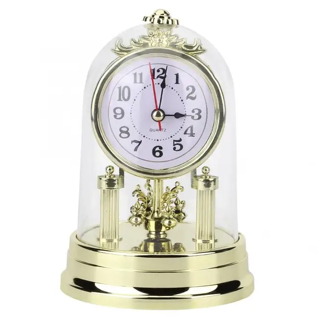 European Retro Style Table Clock Living Room Clock Antique Silent Desk Clock Office Alarm Clock Home Decor Clock 1