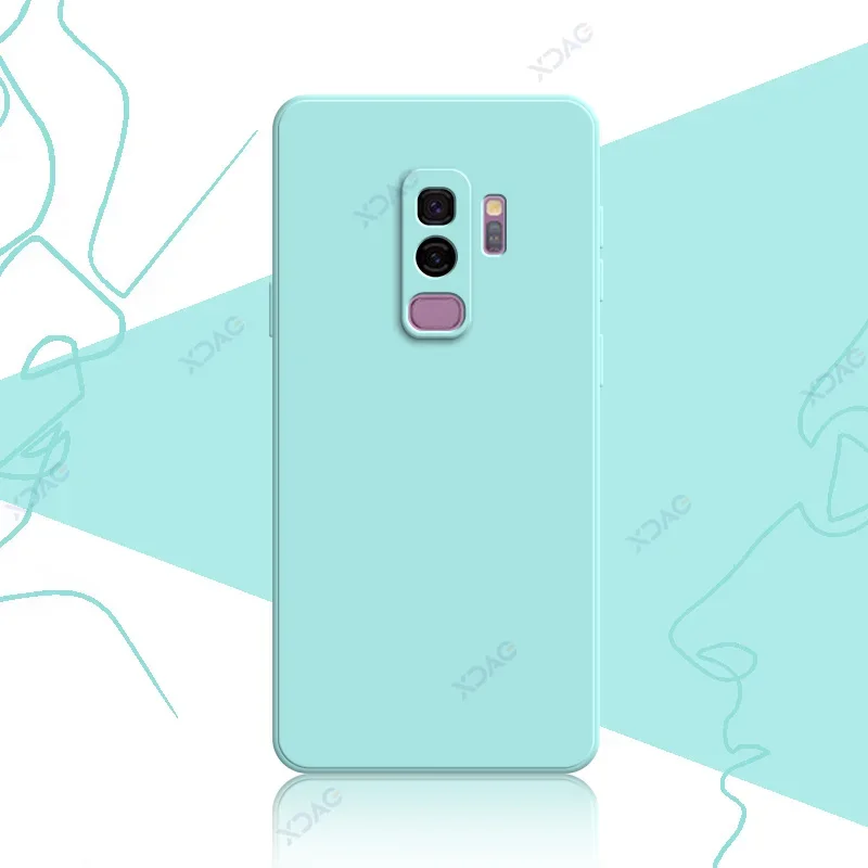 Luxury Original Square Liquid Silicone Waterproof Phone Case Cover, 360° Protection, Soft Touch Finish