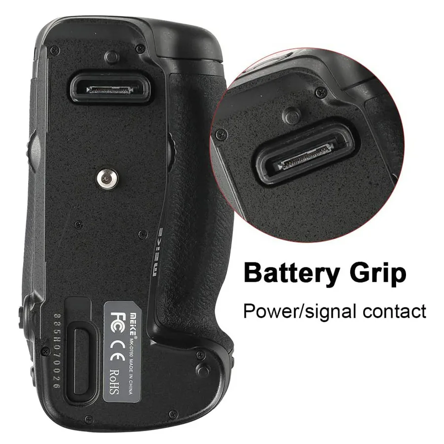 Meike MK-D750 Professional Battery Grip Compatible with Nikon D750 Camera