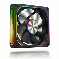 Mirage Tri - Edge Silent RGB High - Performance Cooling Fan for Desktops (WHITE)