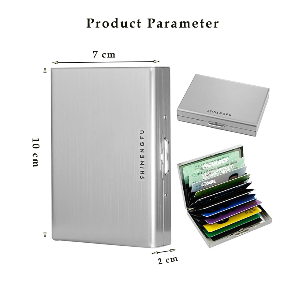 Men&rsquo;s RFID Blocking Card Holder as wallet card holder,credit card wallet,credit card holder,card holder,card wallet,id card case,business card holder,id card holder,wallet card bag Slim Metal Wallet Anti-Scan Credit ID Thin Case Small Male Money Bag