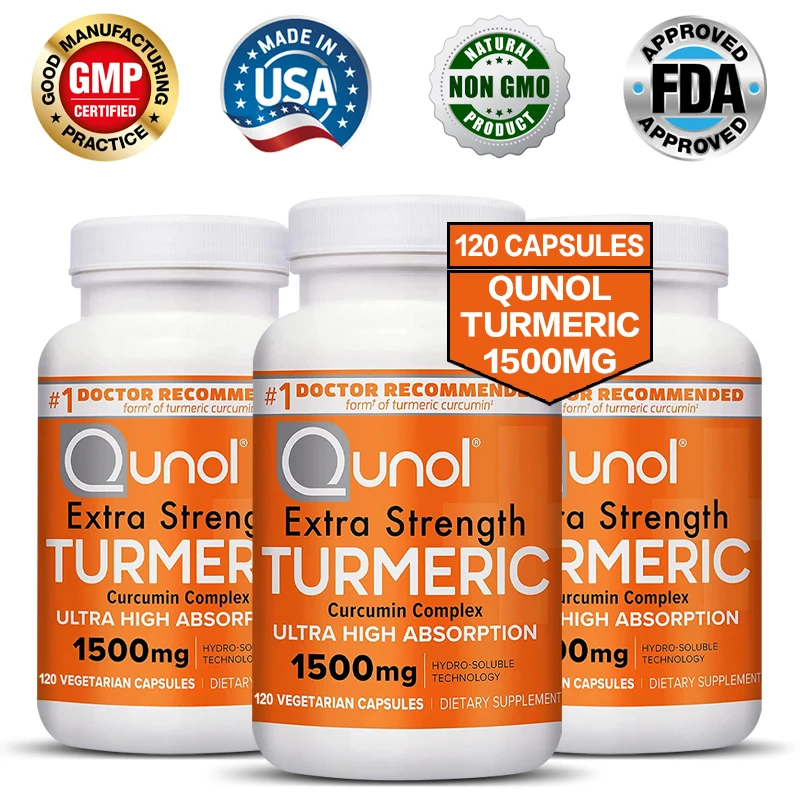 

Turmeric Curcumin Capsules Are Ultra-absorbable, Relieve Joint Inflammation and Discomfort, and Improve Joint Health