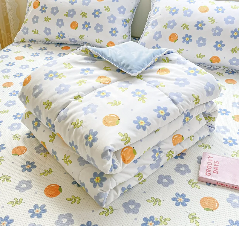 

Summer Ice Cool Quilt Blanket Home Textiles Student Dormitory Children Cartoon Soft Comfortable Single Air Conditioning Quilt