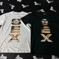 New Letter Printed Women Pure Cotton Oversized T-shirt Loose Y2k Gothic Round Neck Couple Retro Top Graphic T Shirts 1