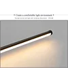 Modern Minimalist LED Wall Lamp Black Long Strip Light Living Room TV Wall Bedroom Bedside Hallway Ambient Lighting Fixture 3