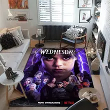  Wednesday Addams Carpets and Rug 3D Printing Fashion Carpet Living Room Bedroom Decorate Large Area Soft Carpet Kids Room Rug 