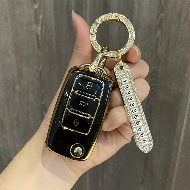 Cover Chiave/telecomando per Volkswagen VW Passat B5 B6 B7 Golf 4 5 6 Bora Polo Tiguan Jetta MK6 Lavida per Skoda Octavia 10 Cover Chiave/telecomando per Volkswagen VW Passat B5 B6 B7 Golf 4 5 6 Bora Polo Tiguan Jetta MK6 Lavida per Skoda Octavia - S7bc34bed48b045fabd32a4ec29ec536fl