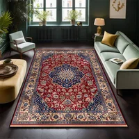 Classical Persian Carpet in The Living Room Decoration Bedroom Soft Mat Bedside Non-slip Easy Clean Lounge Rug Entrance Door Mat 2