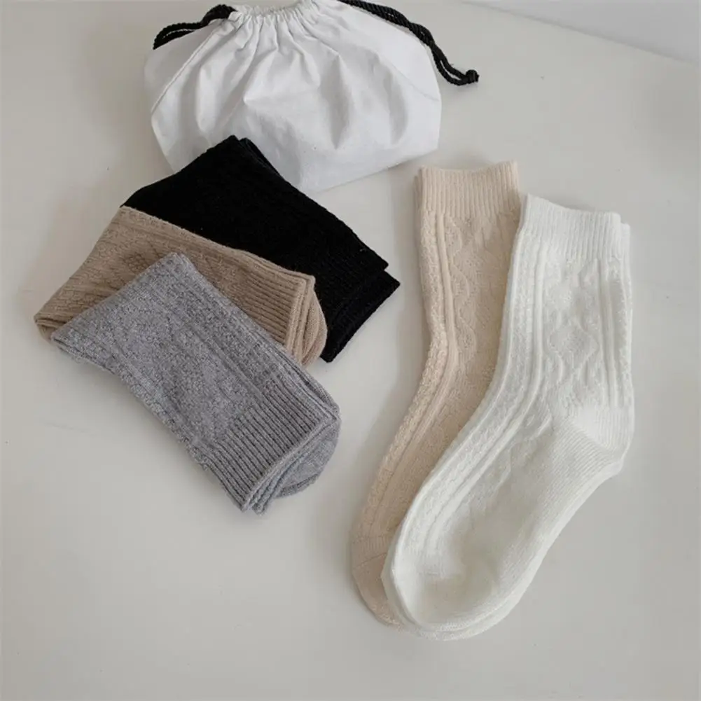 

Unisex Socks Thick Knitted Women's Winter Socks High Elasticity Ankle Protection Soft Warmth Ideal for Sports Daily Wear Soft