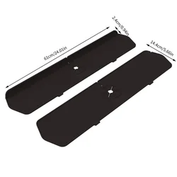 30-Inch Silicone Sink Splash Guard and Countertop Protector (24 inch Blcak)