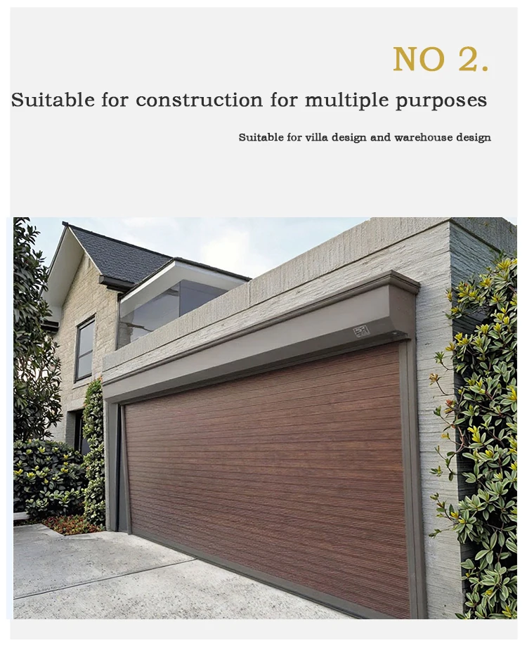 Aluminum Alloy Garage Door Automatic Remote Control Security Anti-theft Waterpro