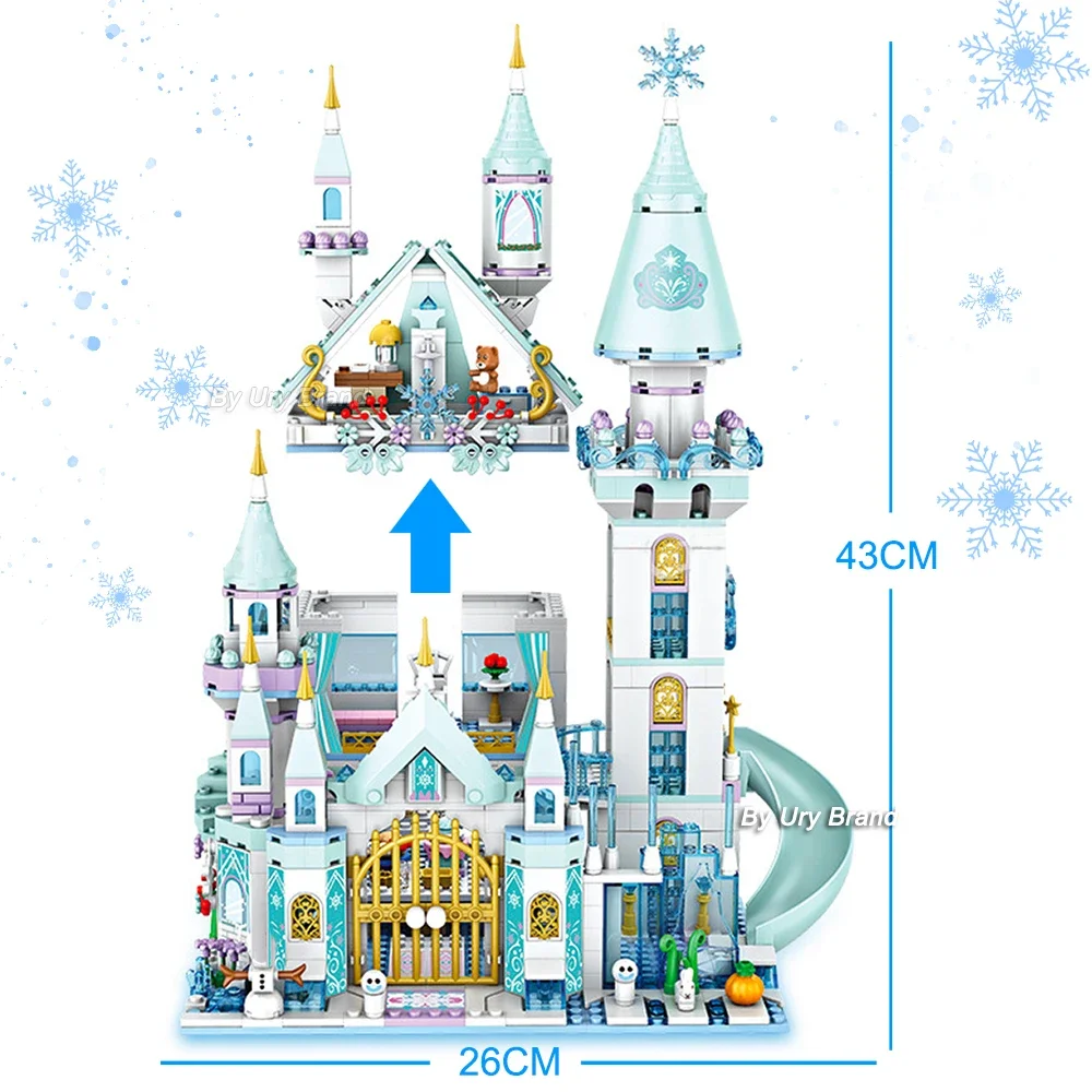 1415PCS Friends Princess Luxury Ice Castles Styles House