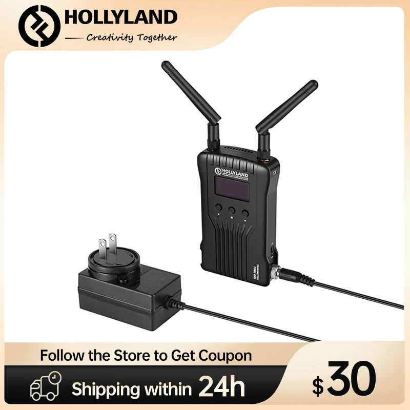 Hollyland 12V 2A DC Adapter Power Supply for Wireless Video