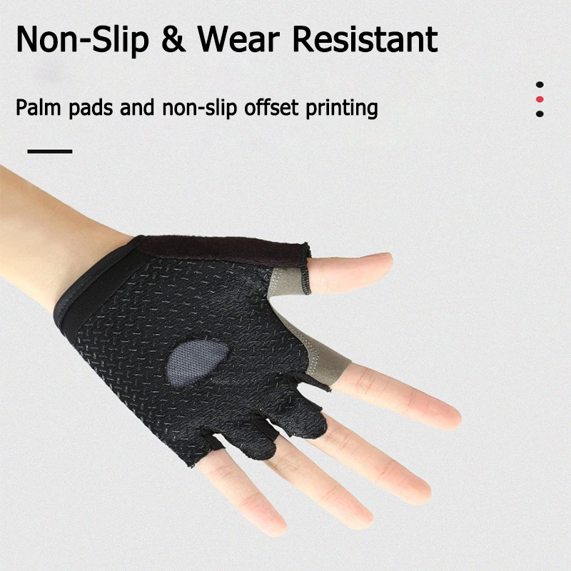 Half Finger Gloves Anti-Slip Anti-sweat Gym Fitness Fishing Cycling Gloves Outdoor Summer UV Protection Gloves Cycling Equipment 4