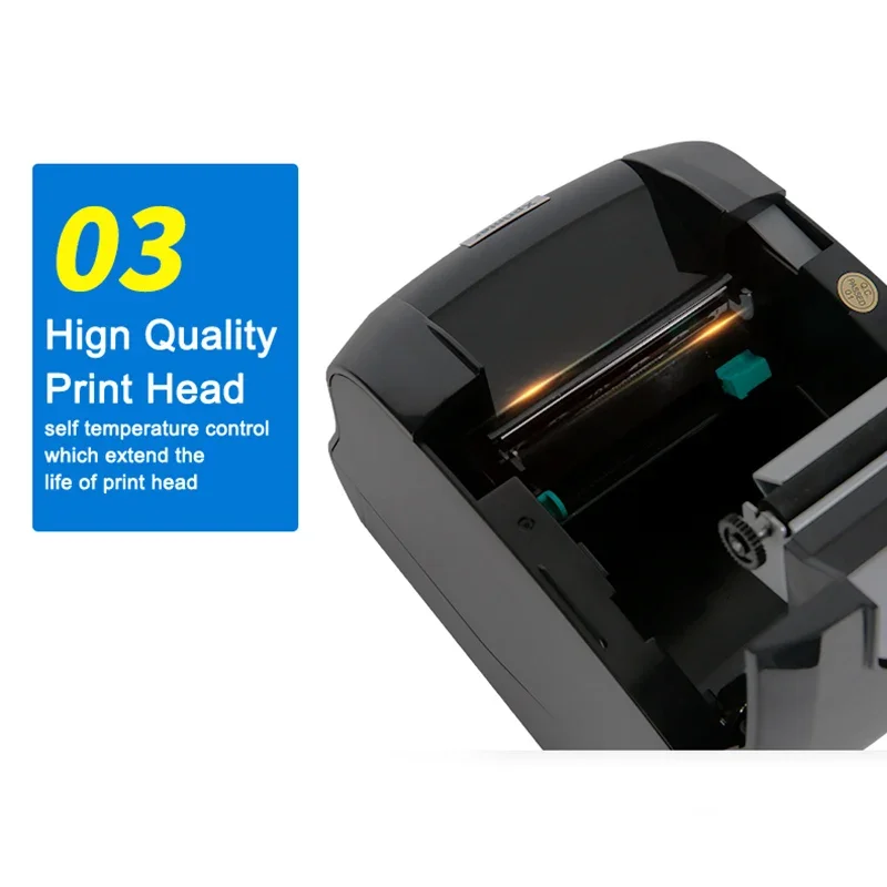 Xprinter 365B Label Printer Thermal Barcode Receipt Printer Sticker Printer 20-80mm Paper in Supermaket For Windows/Linux
