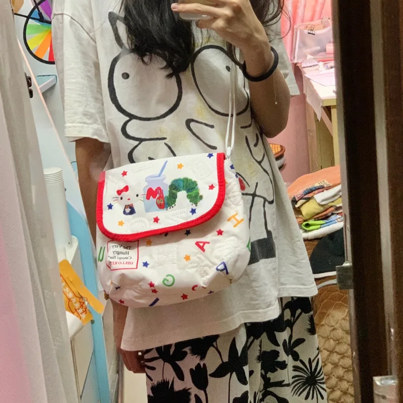 Underarm Bag Sanrio Hello Kitty Chococat Tote Shoulder Bag Y2k Kawaii Anime Makeup