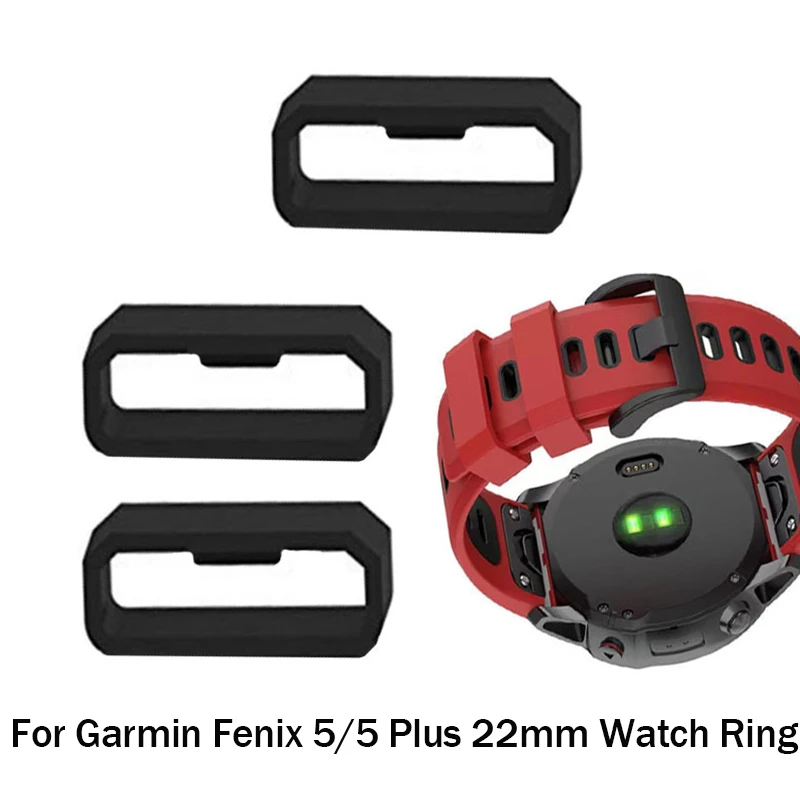 

Rubber Watch Strap Band Loop Security Holder Retainer Ring for Garmin Fenix 5/5 Plus 22mm for Garmin Forerunner 235 230 220 620